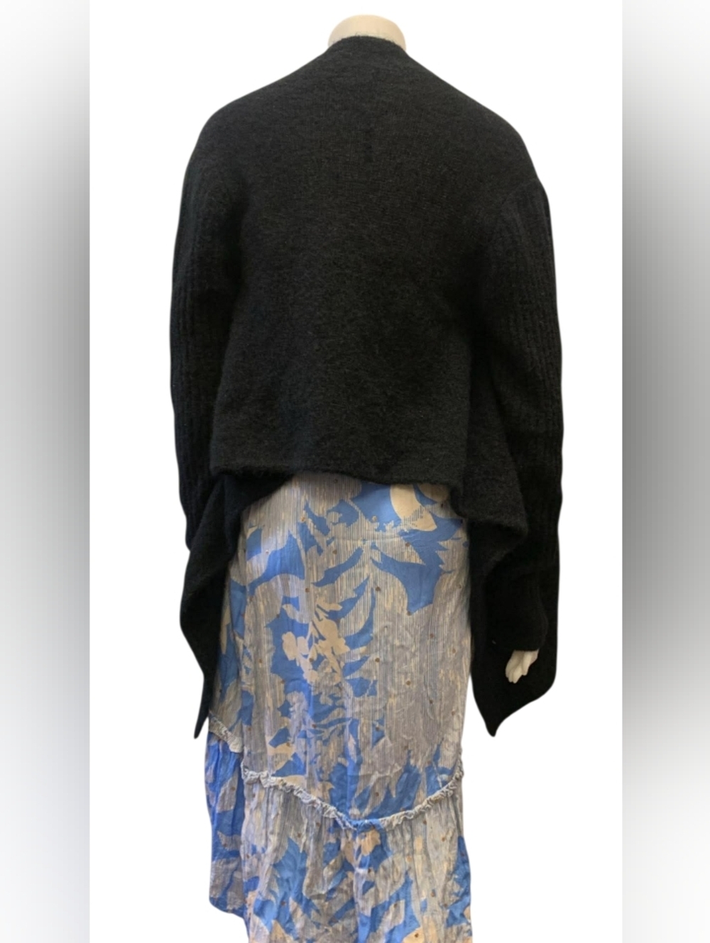 Sarah Pacini Made in Italy Merino & Mohair Blend Open Caridigan, Ladies One Size - Picture 2 of 5
